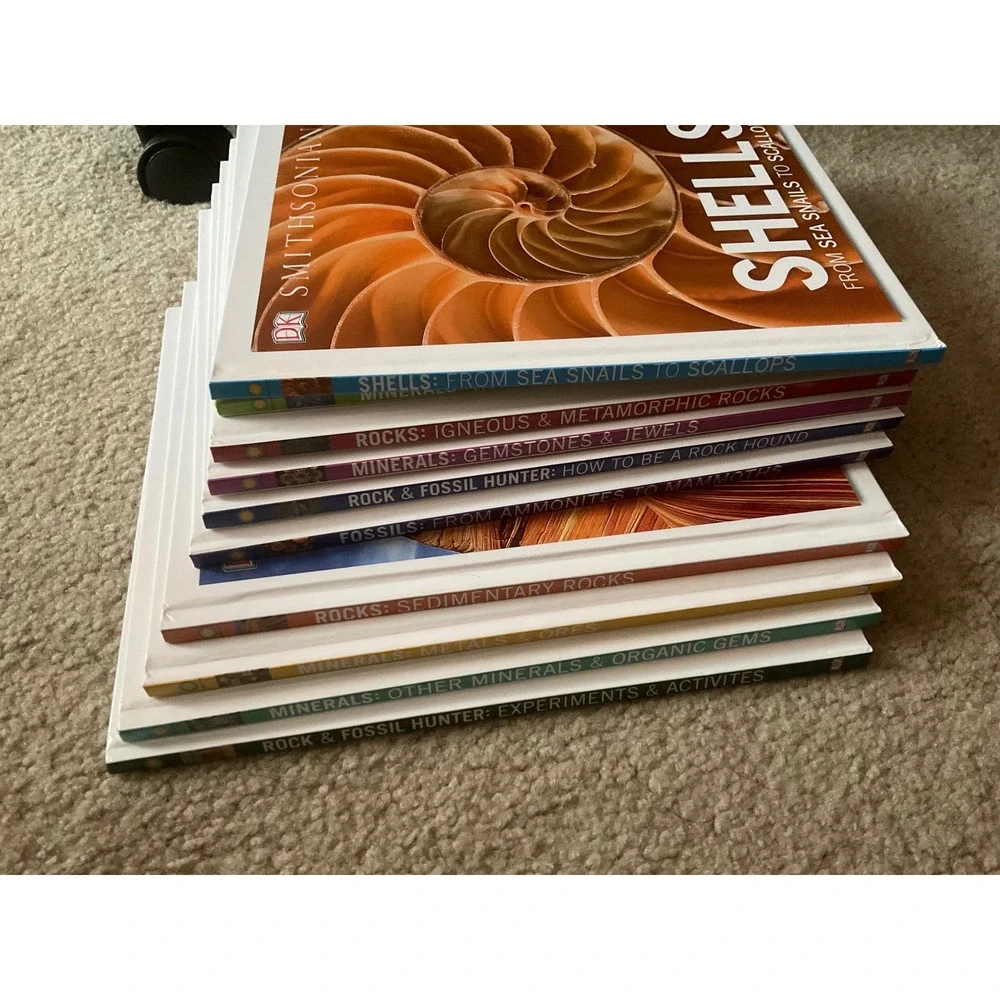DK Smithsonian Rock and Gem Collection 10 Hardcover Book Set Geology Science